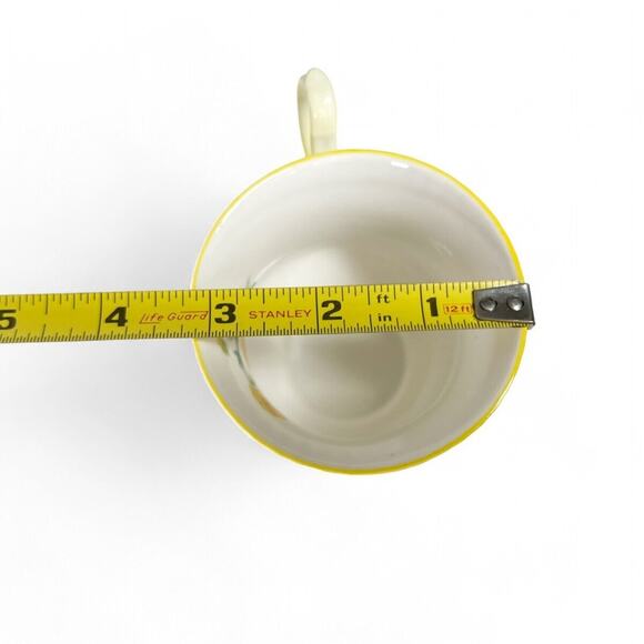 Vintage Teacup Saucer Queens Rosina Fine Bone China Ribbed Footed Yellow Flowers - Picture 10 of 11